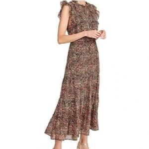 Steve Madden BB Dakota ditzy print flowing tiered ruffle prairie cottage dress